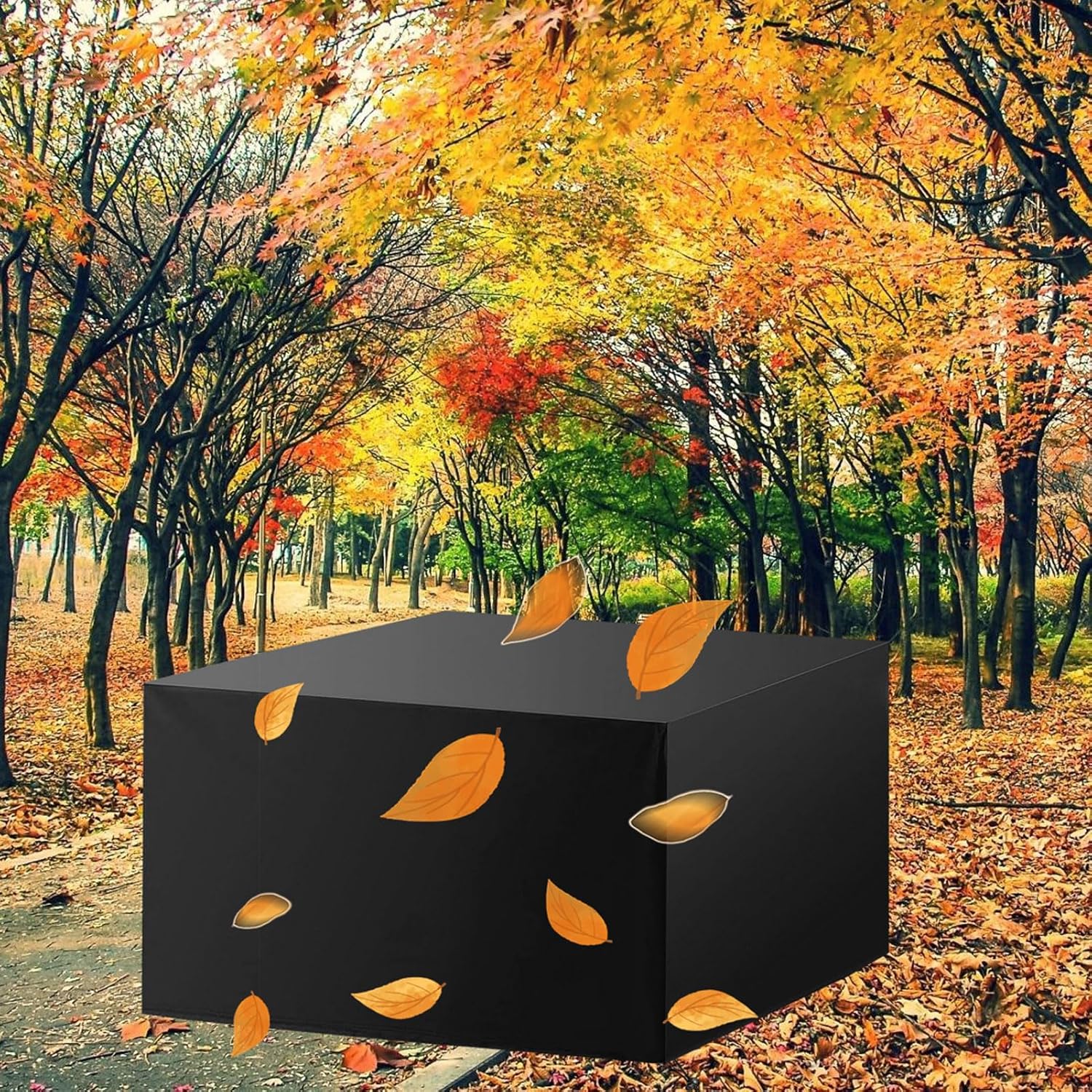 Rectangular Furniture Set Cover 138x102x35in, Patio Furniture Covers, Outdoor Table Cover, Waterproof Outdoor Small Table Furniture Cover, Windproof Heavy Duty 420D Oxford Fabric