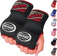 Vista 12 de Farabi - Guantes de boxeo híbridos para niños con protectores de manos, para boxeo, guantes de boxeo de punzonamiento
