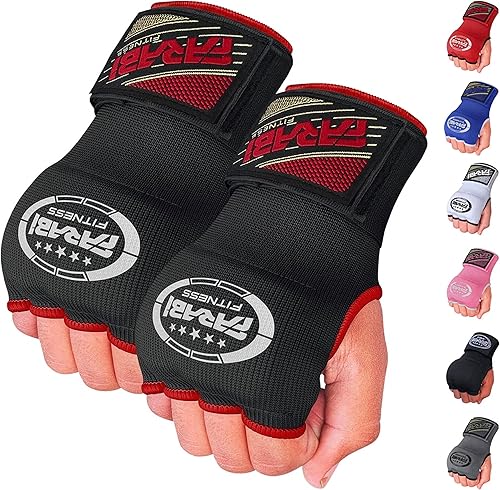 Vista 12 de Farabi - Guantes de boxeo híbridos para niños con protectores de manos, para boxeo, guantes de boxeo de punzonamiento