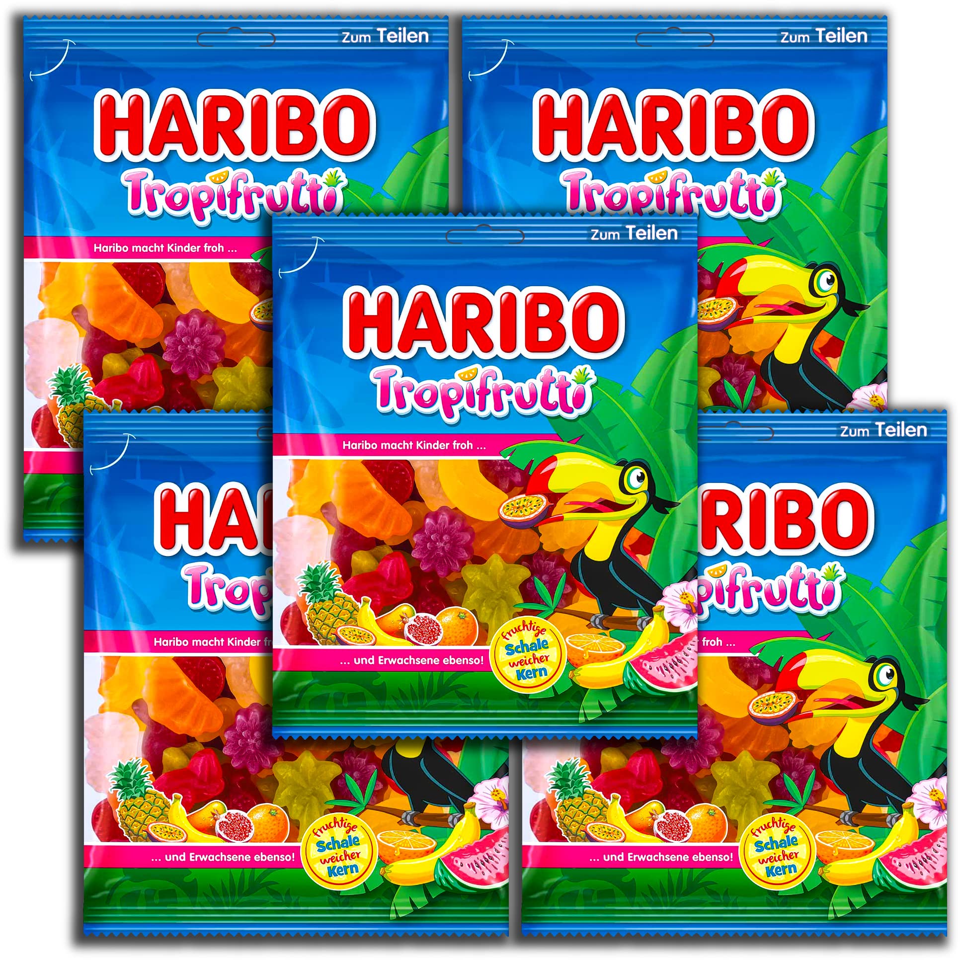 5 er Pack Haribo Tropifrutti 5 x 175 g