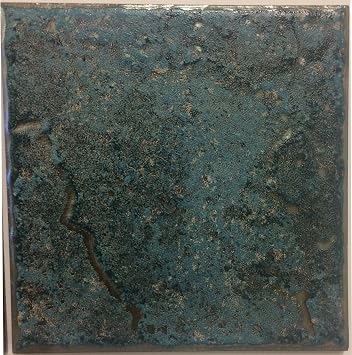 Porcelain Swimming Pool Waterline Tile - PATINA-7 CARIBBEAN BLUE 6" X 6" InBox of 8 Tiles 2 SQ FT
