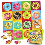SYNARRY 100 Piece Wooden Puzzles for Kids Ages 4-8, Donuts Jigsaw Puzzle for Kids Ages 4-6 8-10 Teens, Preschool Educational Puzzles for 4 5 6 7 8 9 Years Old Boys Girls Children, Beautiful Toys Gifts