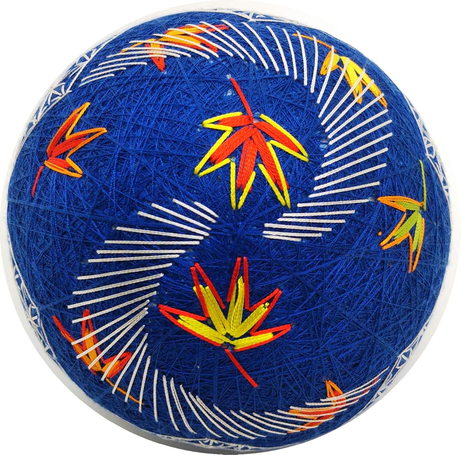 手毬猫の店 てまり「舞いもみじ」青地 12cm 手まり 手毬 手鞠 四季の飾り物