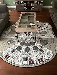 Amazon.com: Star Wars Han Solo's Millennium Falcon Large Area Rug Decor ...