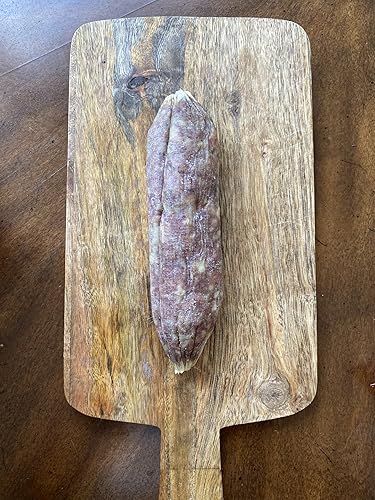 Miniatura 17 de Salami artesano (chorizo español) – Sin curar, sin gluten, sin azúcar, snack keto (5.3 onzas) Auténtico salchichón de cerdo curado en seco, audaz
