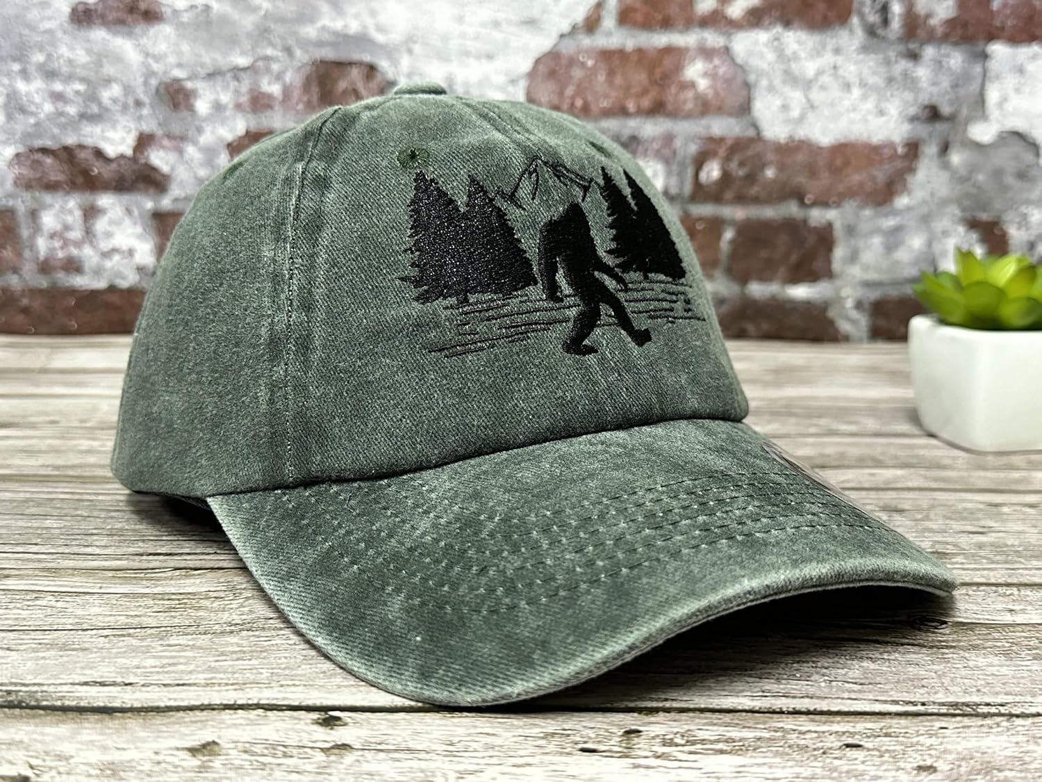 Hepandy Embroidered Big Foot Baseball Hats - Image 2