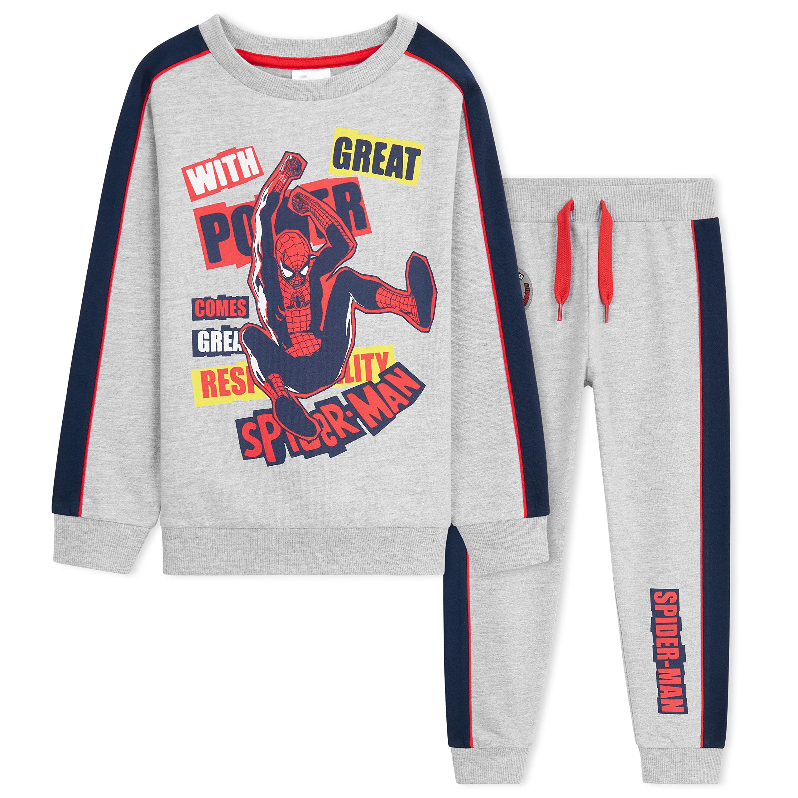 Tracksuit Set for Boys, Spiderman Sweatshirt and Joggers, Gifts