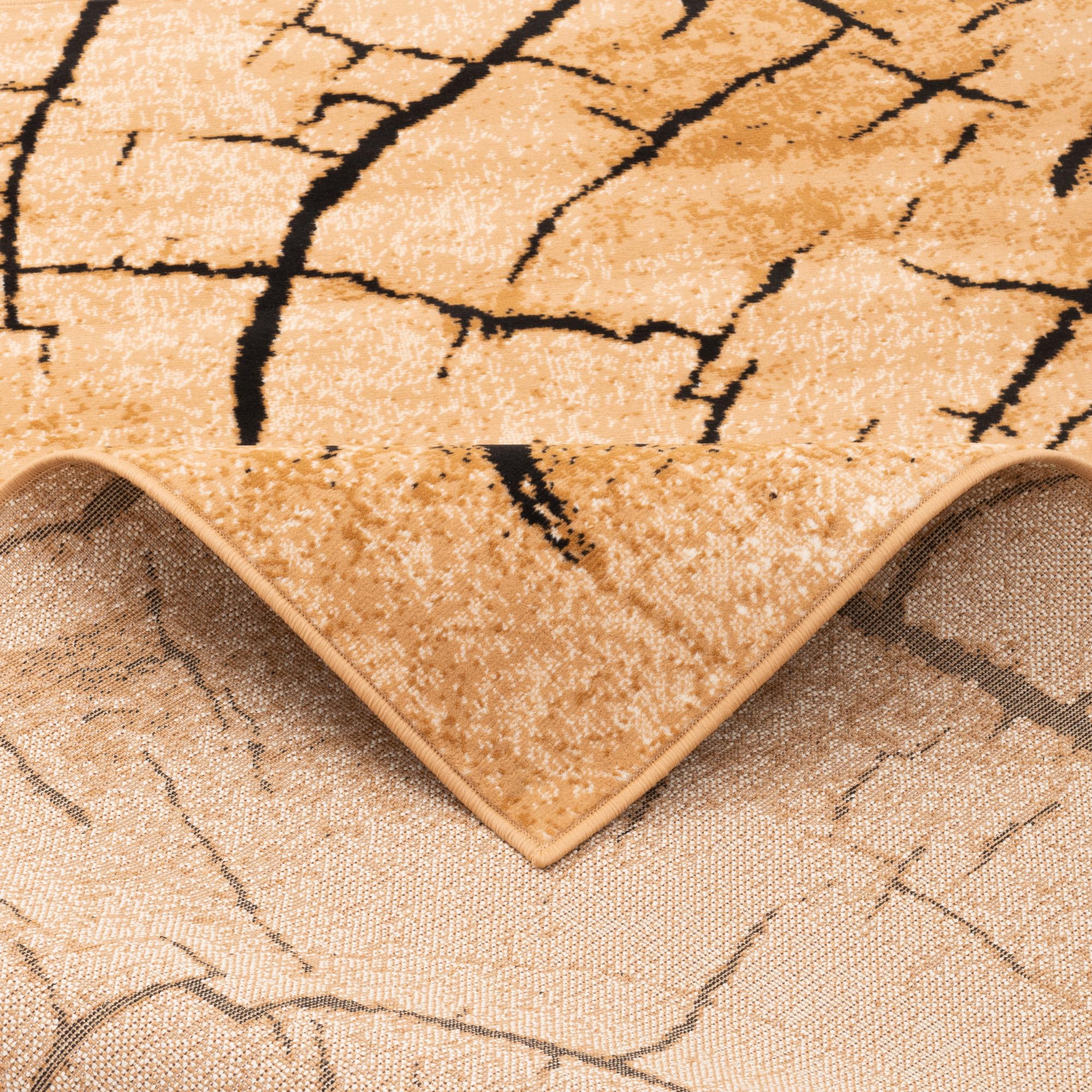 Pergamon Samba - Tapis de Designer Moderne - Nature Marron Beige - 5 Tailles
