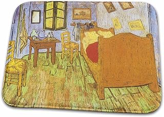 3dRose Bathroom Bath Rug Mat - Van Goghs Bedroom in Arles by Vincent Van Gogh BLN Vincent Van Gogh Collection