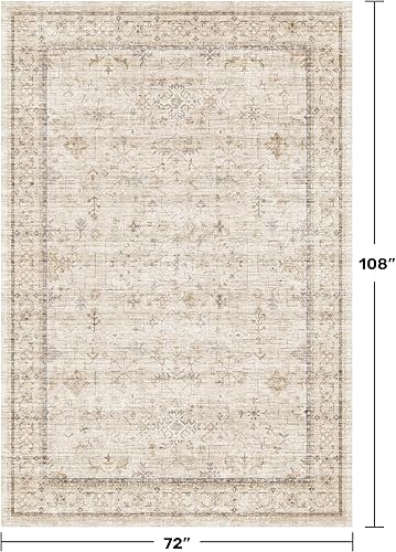 Miniatura 796 de Alfombra Boho Negra para Sala de Estar - Alfombra de Área Lavable de 10x14 Pies, Alfombras de Comedor para Debajo de la Mesa, Alfombra Suave de Pelo