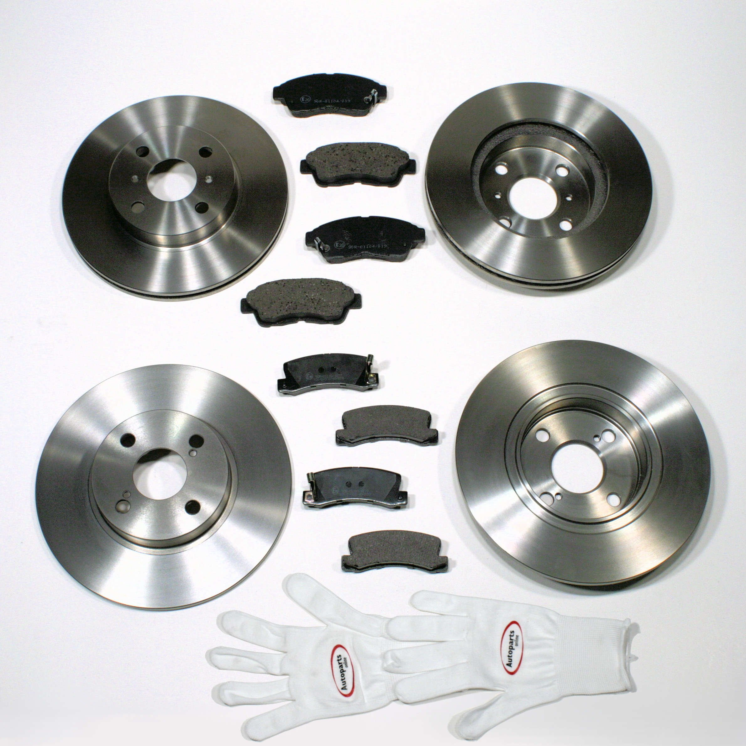 Autoparts-Online Set 60008415 Bremsscheiben/Bremsen + Bremsbeläge  