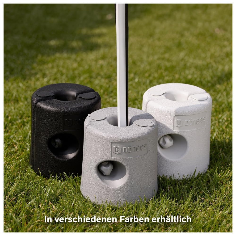 Dönges Dönges Pavillon Standfüße 4er-Set Grau - Befüllbare Gewichte für sicheren Halt - Robuster Kunststoff I Wetterfest - Ideal für Zelte, Pavillons & Outdoor-Events