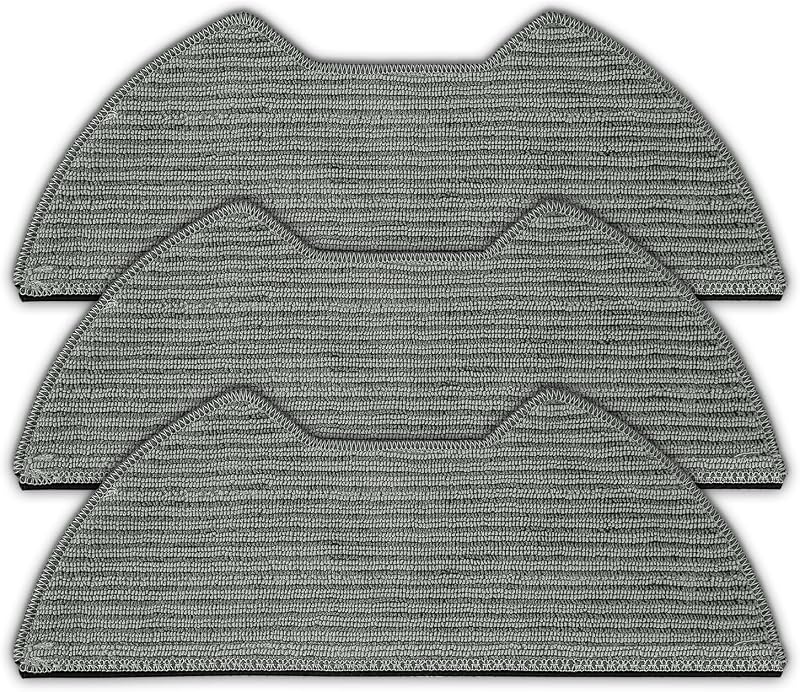 (3 Pack) UR2650WS Replacement Mop Pads Compatible with Shark Matrix Plus 2-in-1 Robot Vacuum Cleaner, Washable Mop Cloths, Mopping Pads, Mop Pad Refill Accessories