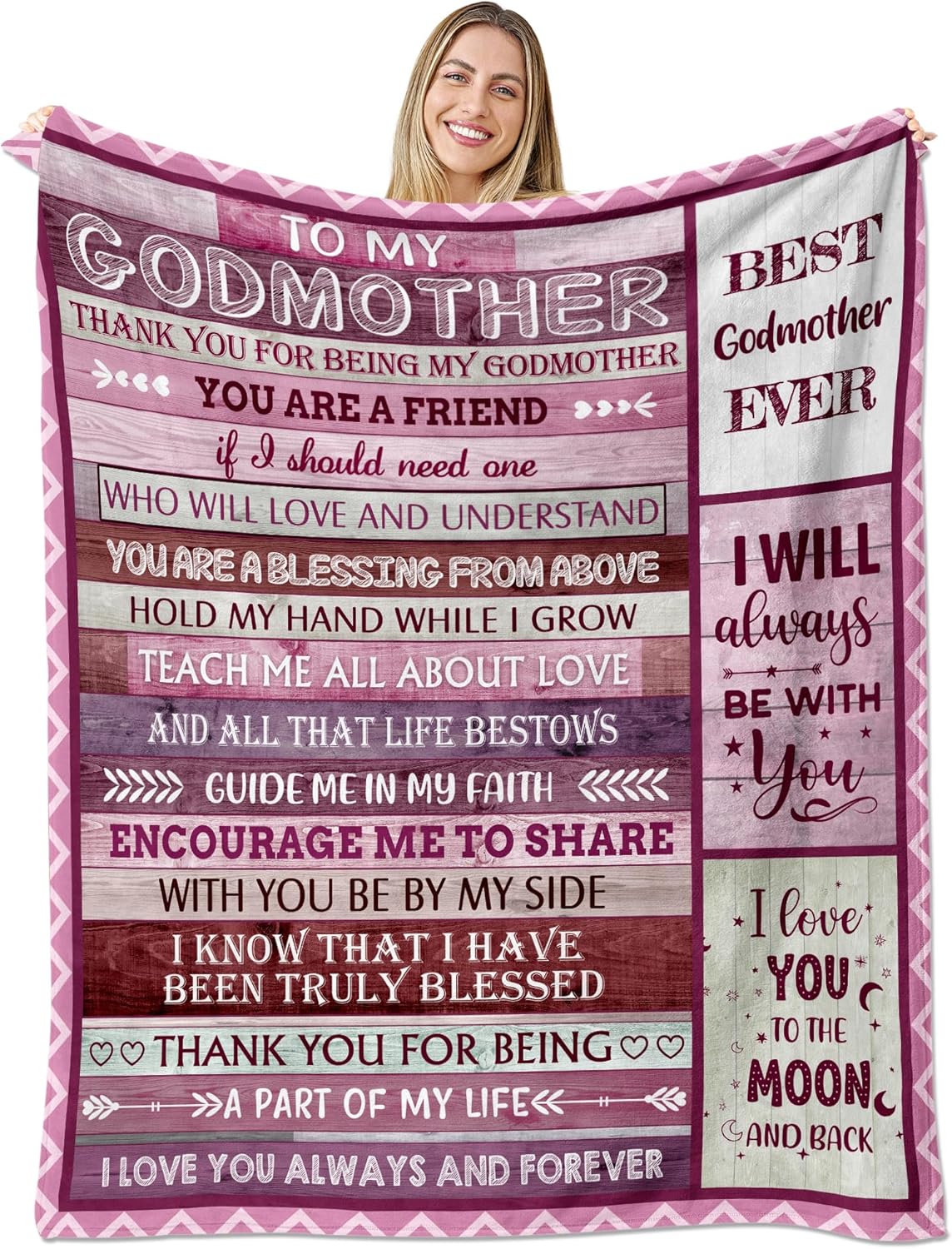 Bonus Mom, Bonus Mom Blanket 60" x 80", Soft Cozy Throw Blanket, Birthday from Stepdaughter Stepson