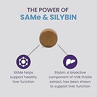 Vista 5 de Nutramax Laboratories Denamarin Suplemento de salud hepática para perros pequeños y gatos - Con S-adenosilmetionina (SAMe) y silibina, 30 tabletas