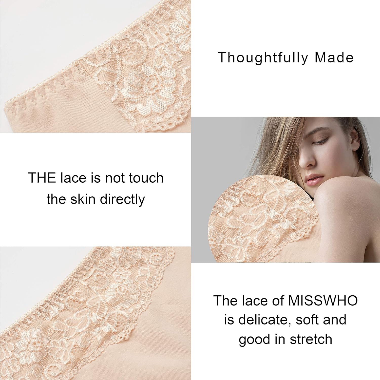 Women's High Waisted Cotton Underwear Soft Breathable Full Coverage Stretch Briefs Ladies Panties 5-Pack at  Women’s Clothing store