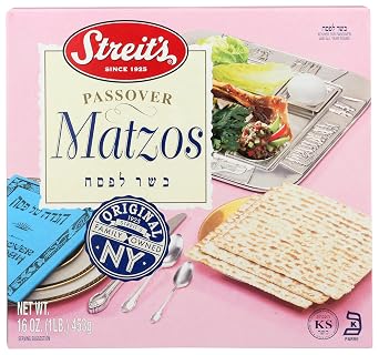 Streits Passover Regular Unsalted Matzo, 16 OZ