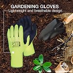 Superior Glove Gants de jardinage 3-Pack pour l'aménagement paysager et les travaux de triage (S13HVLX) Gants de taille de rose avec épurateur d'humidité