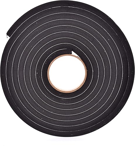 Esponja de neopreno pelado con adhesivo de 12 pulgadas de ancho x 12 pulgadas de grosor x 15 pies de largo