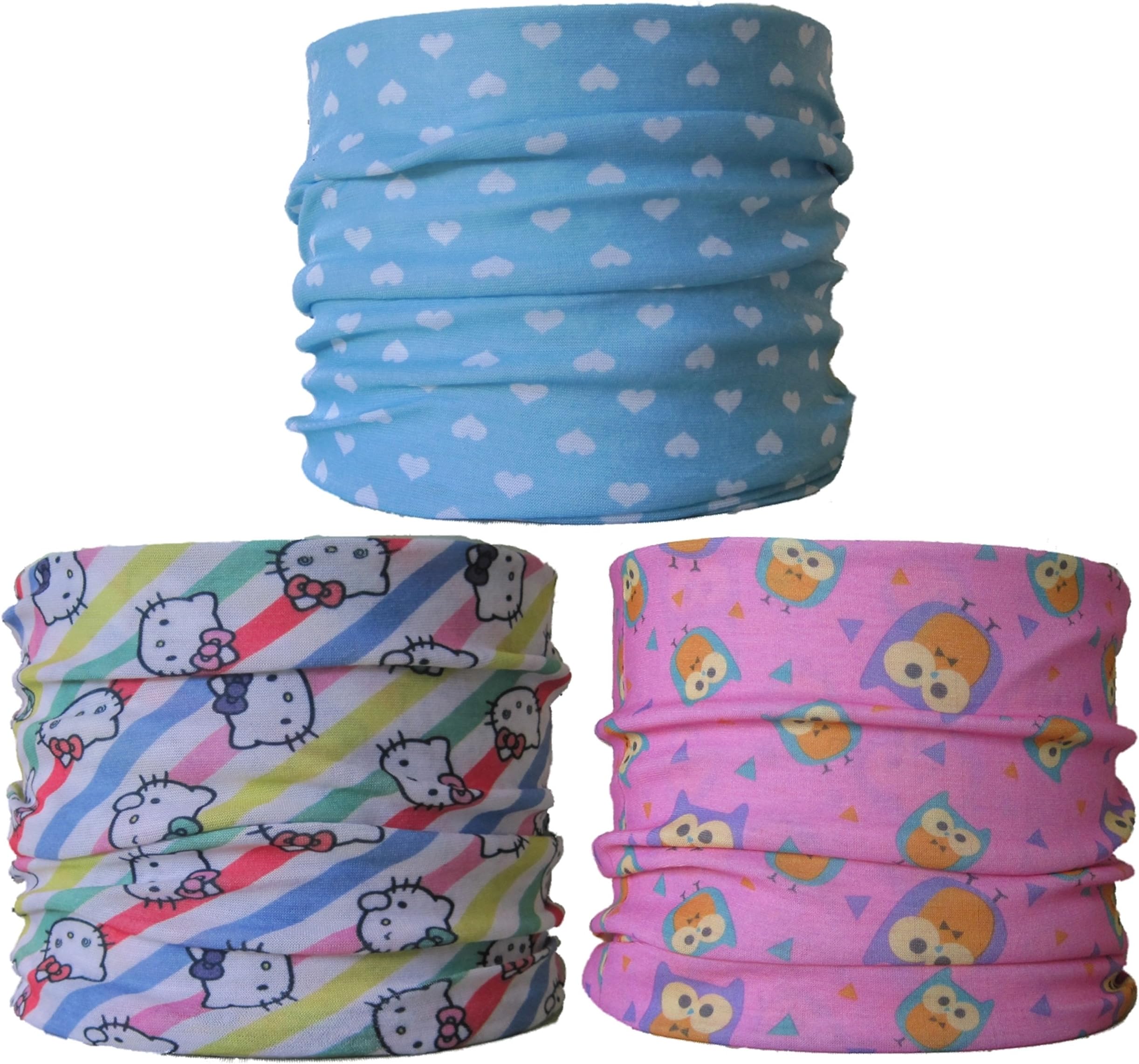 Multifunctional Headwear (3 Pack) Neck Tubes (Ref A6) Childrens, Child Size.