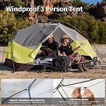 Naturehike Mongar Base 2-3 Tente de randonnée pour personne, tente de camping légère imperméable Tente avec empreinte de pied