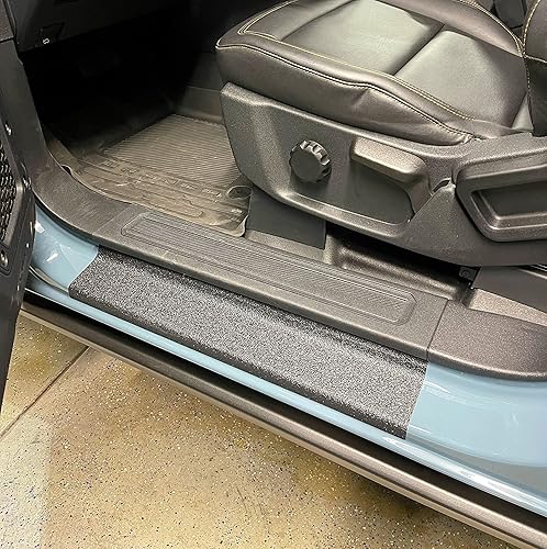 TufSkinz  Protección del umbral de la puerta, compatible con Ford Bronco 2021-2023, kit de 2 piezas