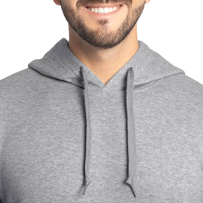 Fruit Of The Loom Unisex Adult Eversoft Fleece Hoodies, Pullover & Full Zip, Moisture Wicking Breathable, Sizes S-4x Shirt, Grey Heather, X-Large US image 3