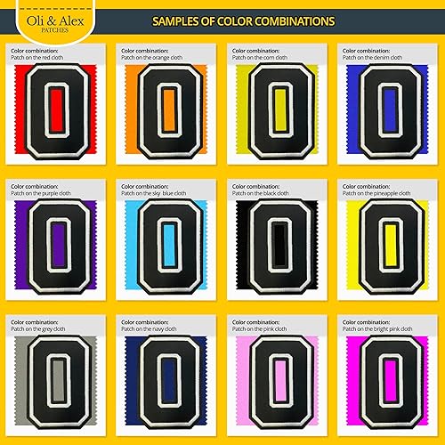 Miniatura 207 de Parches de letras termo-adhesivas de alta calidad – Lindas letras para ropa – Parche universitario para ropa – Letras bordadas de 4 1/2 parches