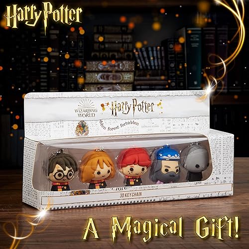 Miniatura 5 de Harry Potter Llaveros para niños, mini figuras, 5 o 7 llaveros de personajes Harry Ron Hermione para niños, coleccionables, regalos para niños