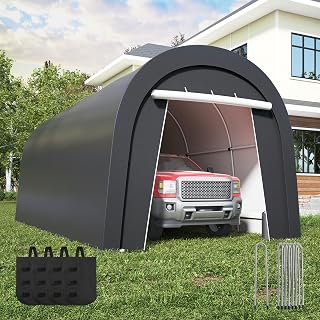 Heavy Duty Carport with 6 Heavy Duty Ground Stakes, Carport for UV & Rain