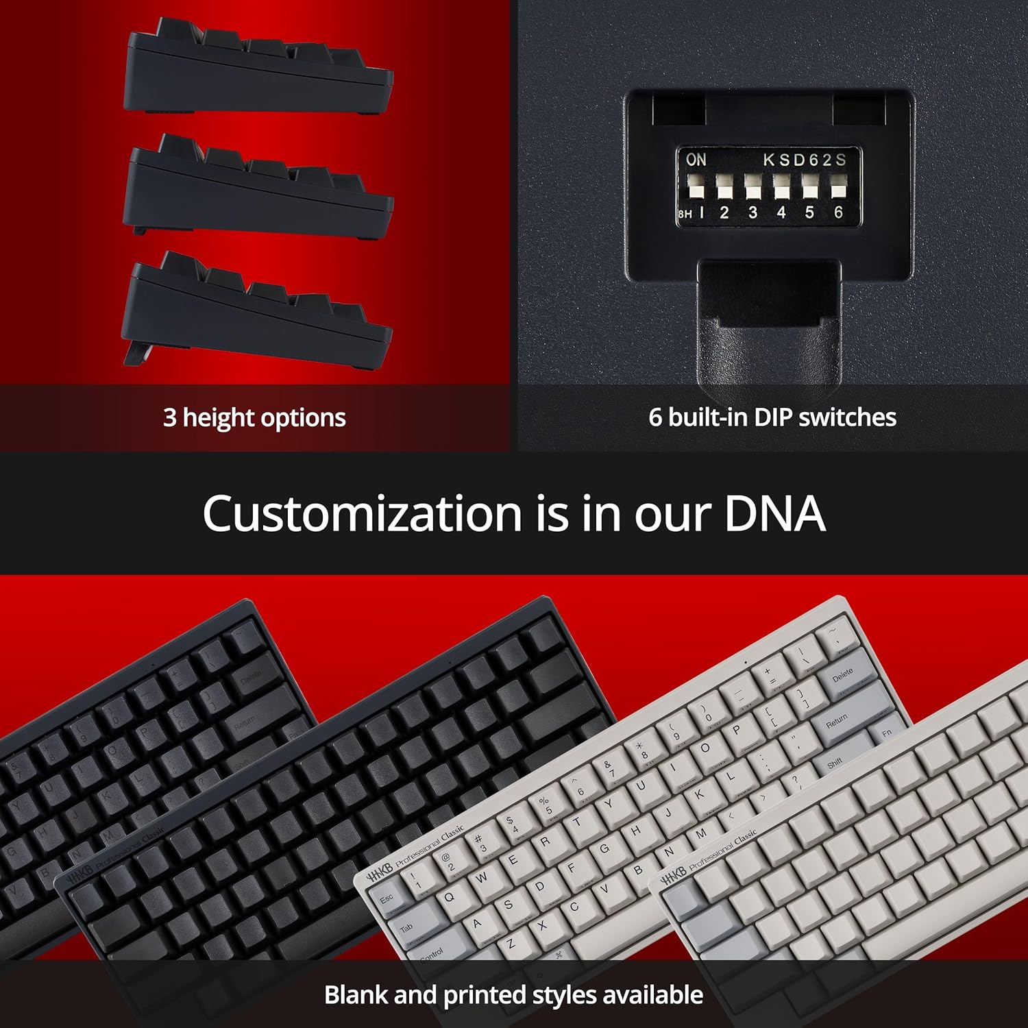 HHKB - Happy Hacking Keyboard Professional Classic (Wired, USB, Mac, Windows, White, Blank) with 2 Year Advance Exchange Warranty