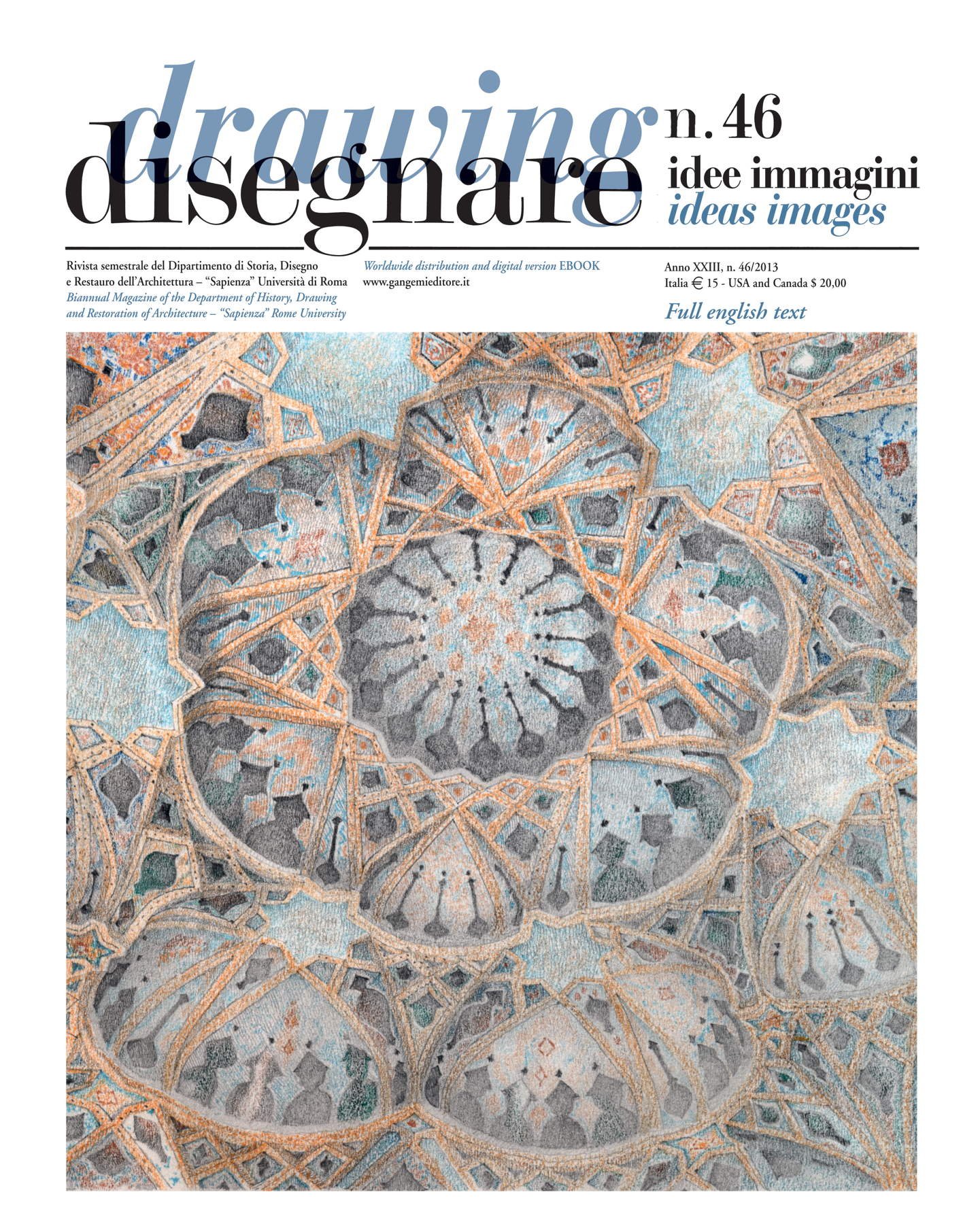 Disegnare idee immagini 46 revue architecture Sapienza Università di Roma édition italienne