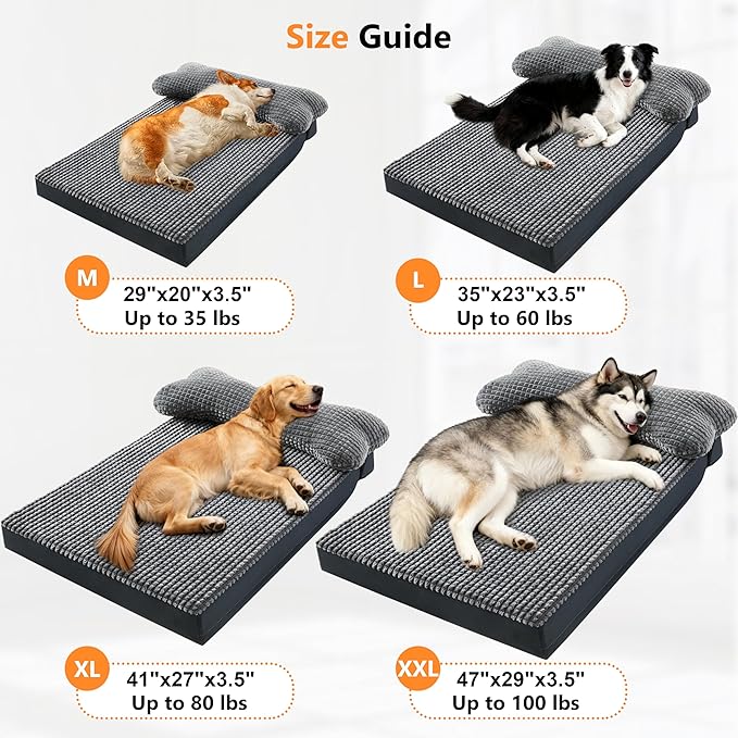Cama Ortopédica para Perros Mediana con Funda Lavable y Sopo miniatura 4
