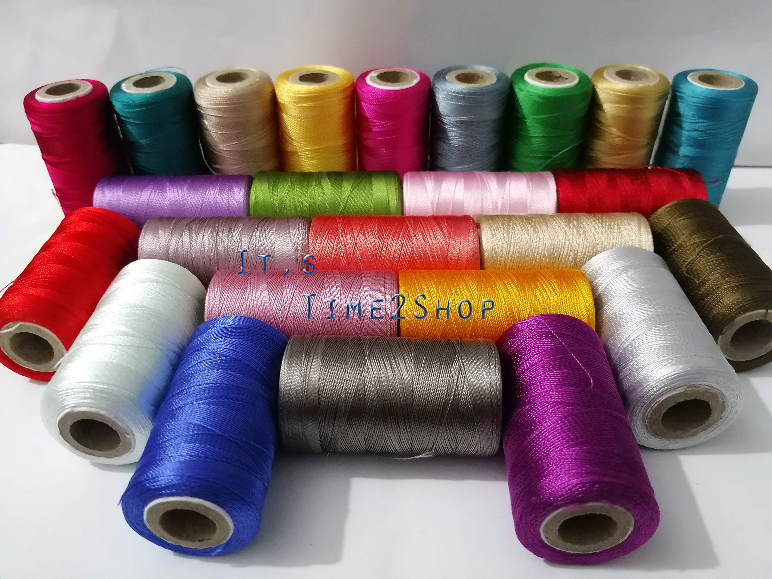 25 Colors Vico Spool Embroidery Thread