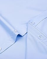 Vista 6 de J.VER Men's Dress Shirts Solid Long Sleeve Stretch Wrinkle-Free Formal Shirt Business Casual Button Down Shirts