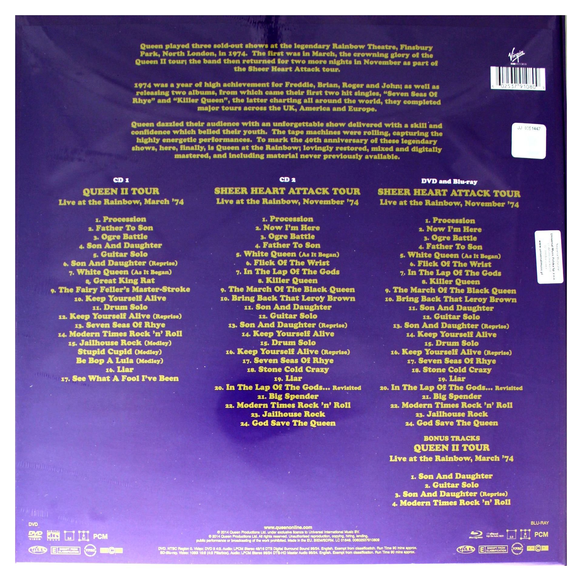 Queen: Live At The Rainbow '74 (limited Super Deluxe Boxs