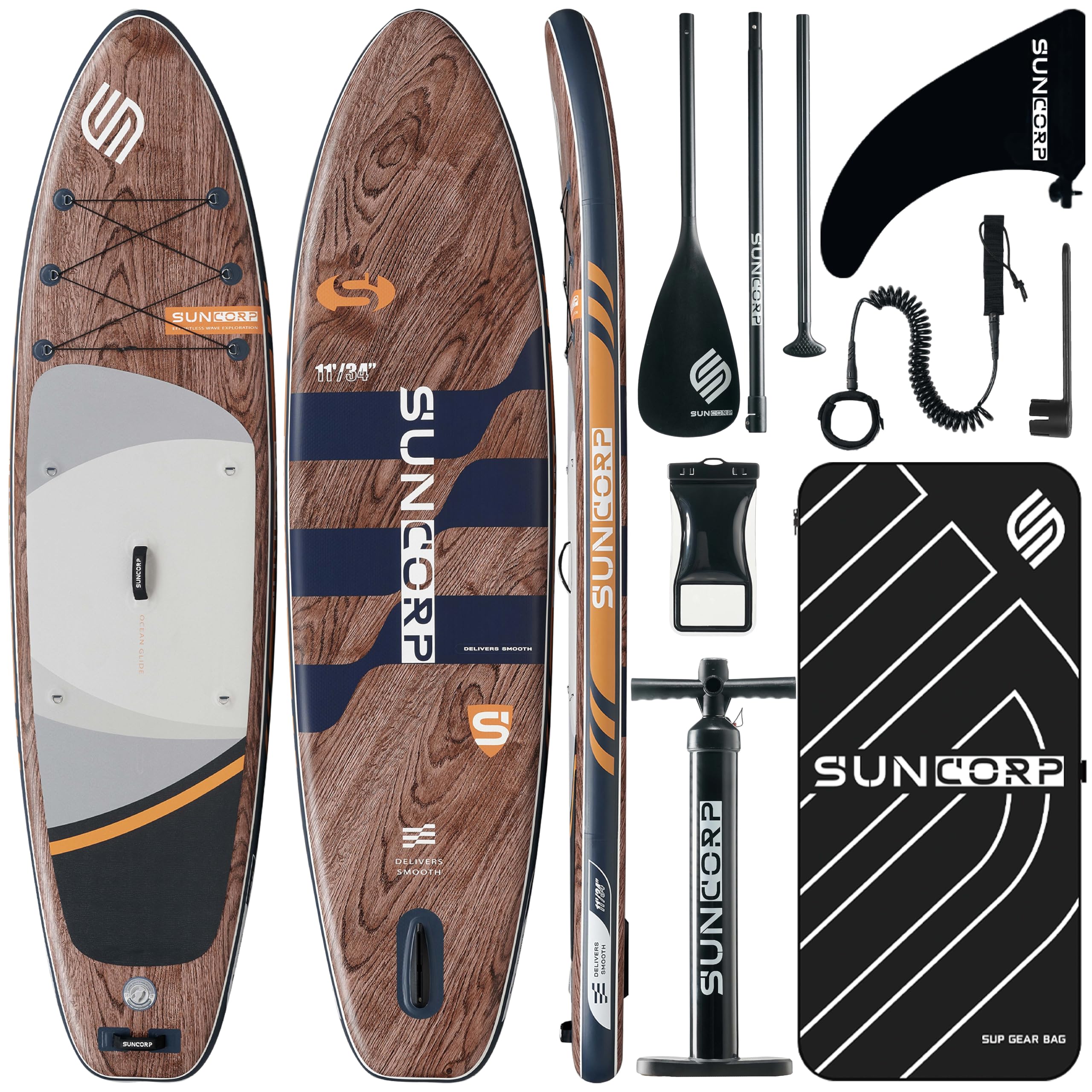 Suncorp 11'x34'' Inflatable Paddle Board