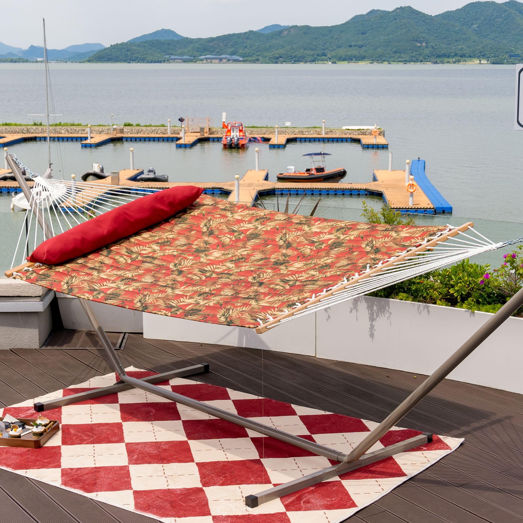 Amazon.com : Lazy Daze Hammocks 12FT Quilted Fabric Hammock with
