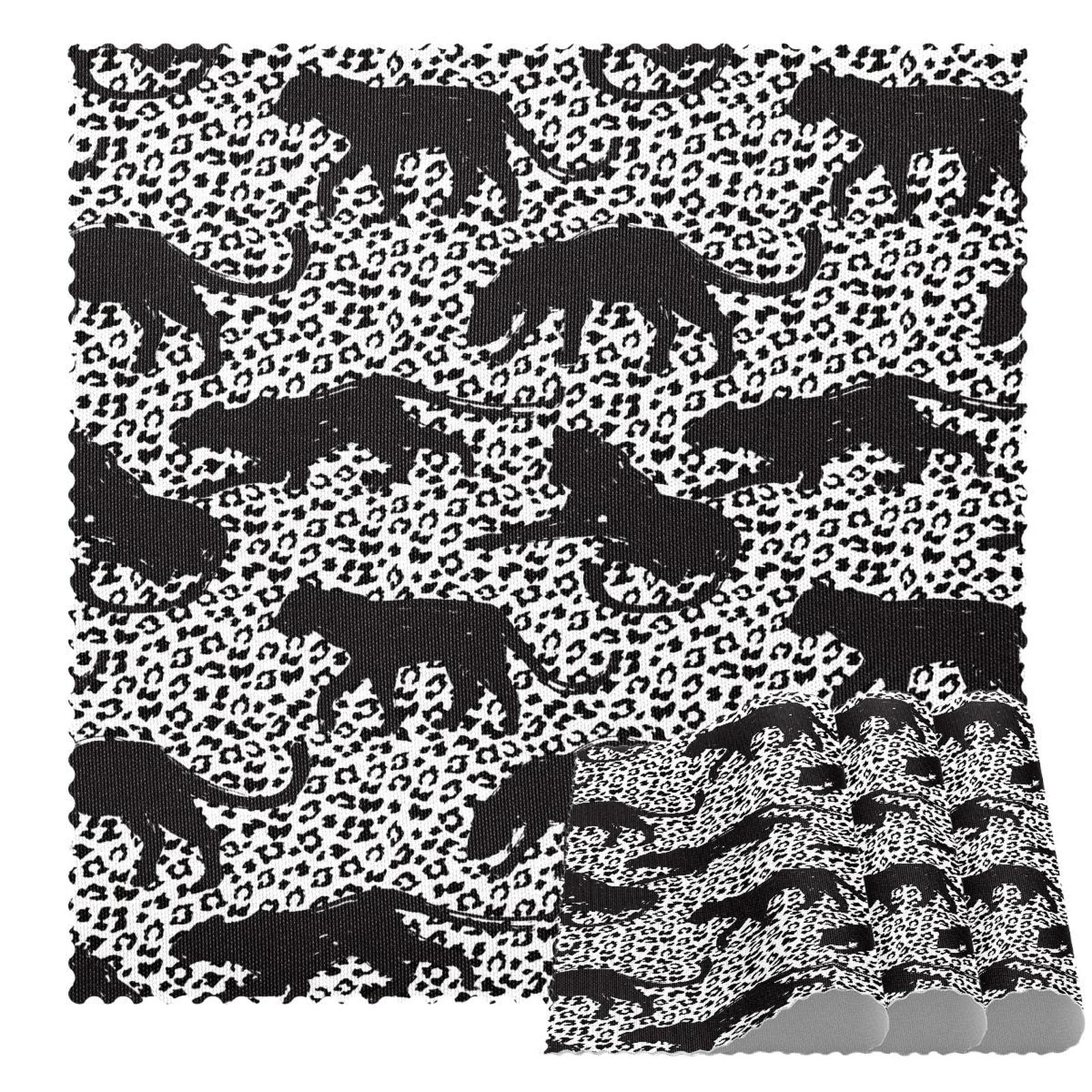 Set de table antidérapant léopard et résistant à la chaleur 30x30cm - Lot de 4 tapis de table