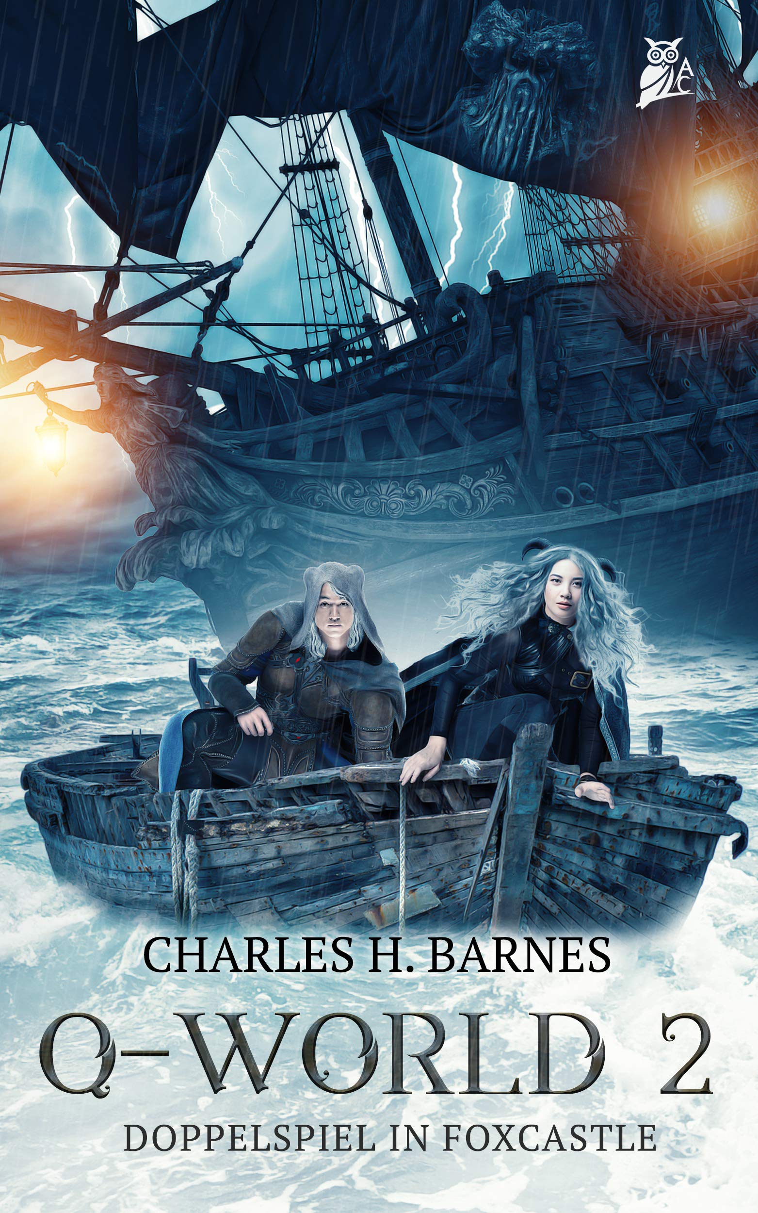 Q-World 2: Doppelspiel in Foxcastle: LitRPG-Reihe (German Edition)