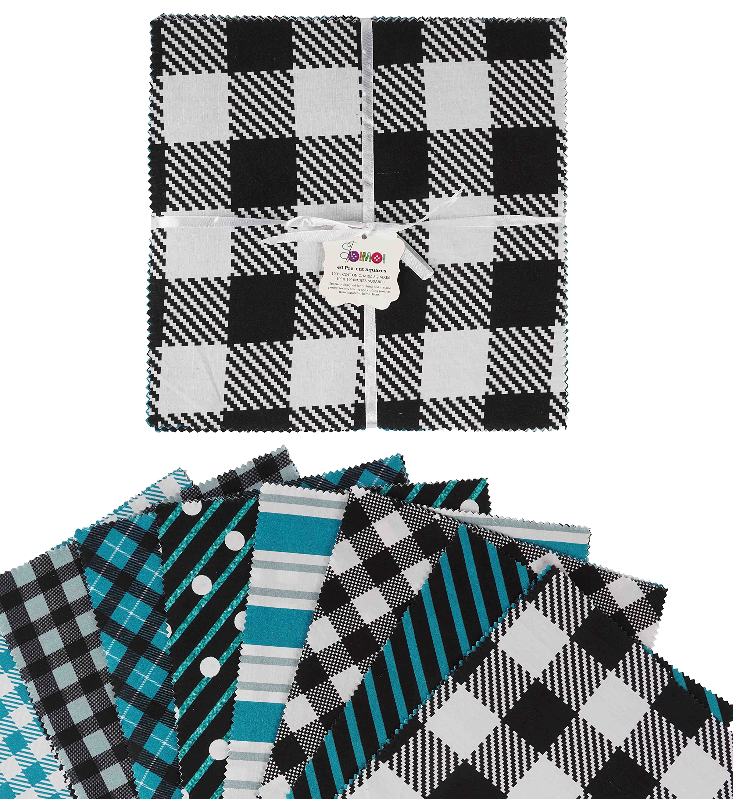 Tissu coton haut de gamme Soimoi 10 pouces pour ouvrages de quilting de prestige