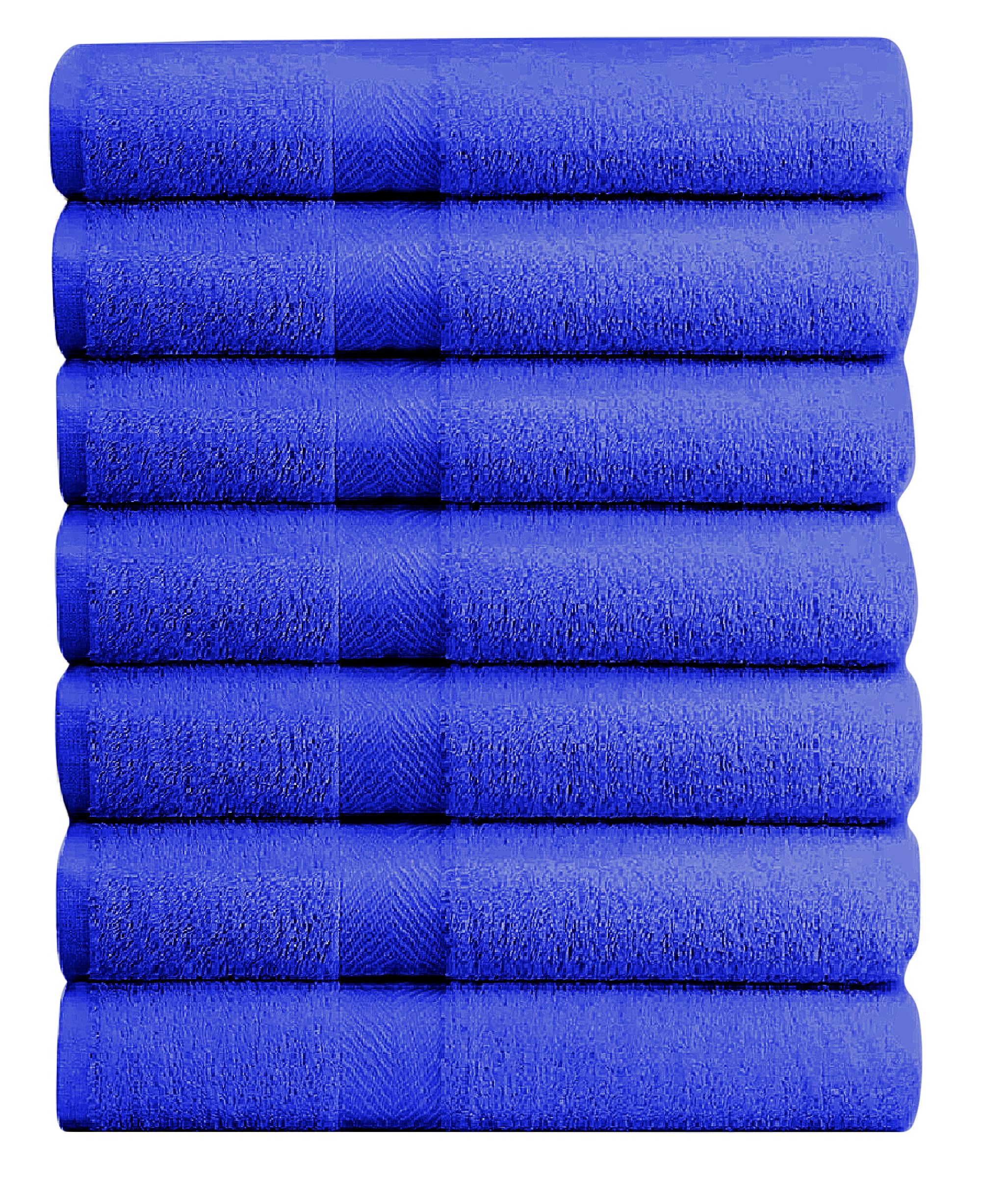 Opulent Dreams 100% Egyptian Cotton Towel Sets – Soft, Absorbent, Quick-Dry – Includes Bath Sheets, Bath Towels, Hand Towels, Flannels – Luxuriously Easy to Wash (Blue, Hand Towel (Pack of 7))