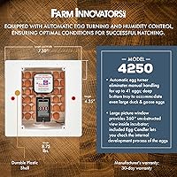 Vista 2 de Farm Innovators - Incubadora digital con aire circulado con girador automático de huevos, versión mejorada - Mejora 1