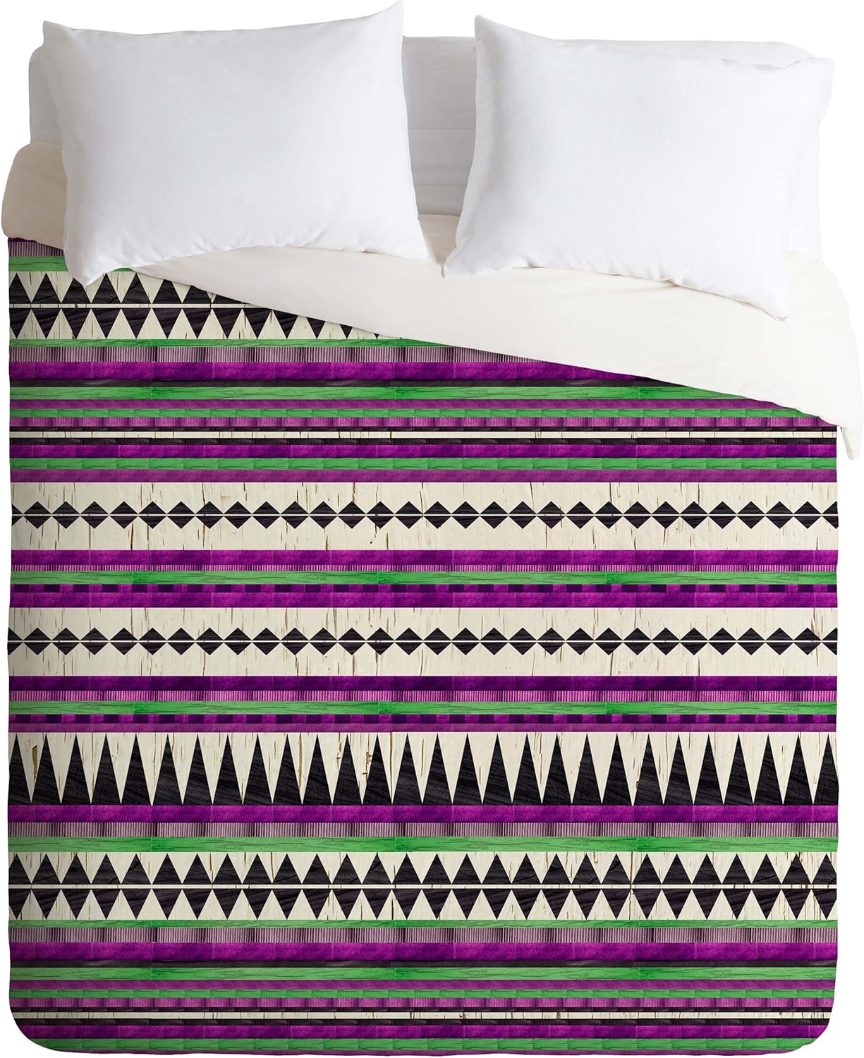 Deny Designs Iveta Abolina Purple Navajo Duvet Cover, Queen