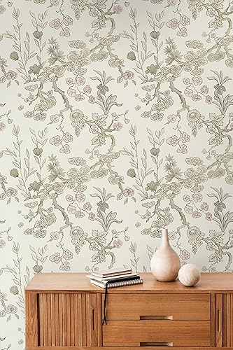 Miniatura 7 de Papel tapiz autoadhesivo de 16.14 x 197 pulgadas, papel tapiz floral amarillo extraíble, papel de contacto floral para pegar en las paredes,