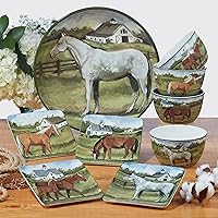 Vista 8 de Certified International York Stables - Platos llanos de 10.5 pulgadas, juego de 4