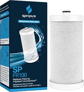 SpiroPure SP-FR100 NSF Refrigerator Water Filter Replacement for WF1CB WFCB