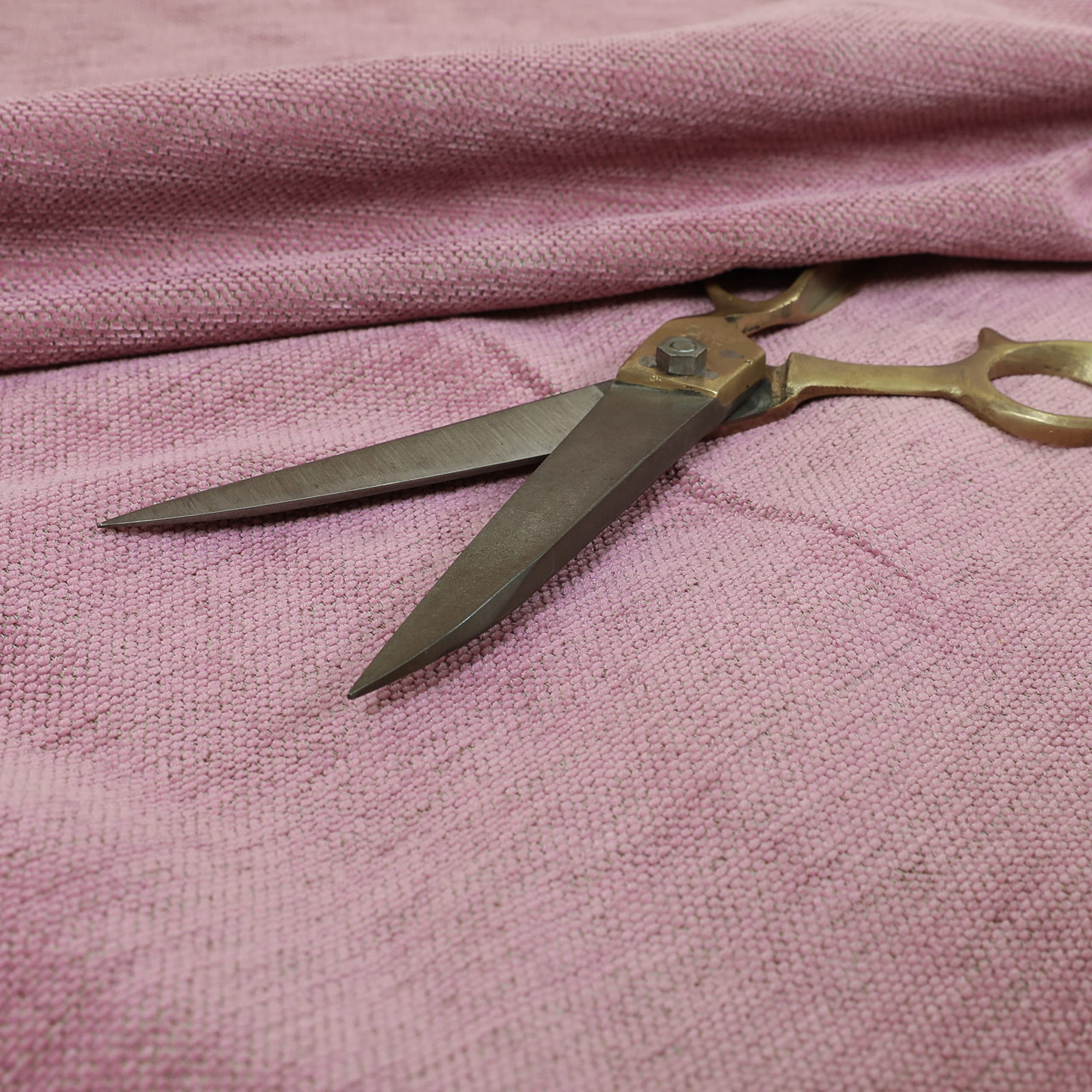 Redbrick Mill Fabrics Flame Retardant Soft Plush Chenille Material in Soft Pink Perfect for Sofas Curtains Upholstery Fabric (Per Metre) — image 1