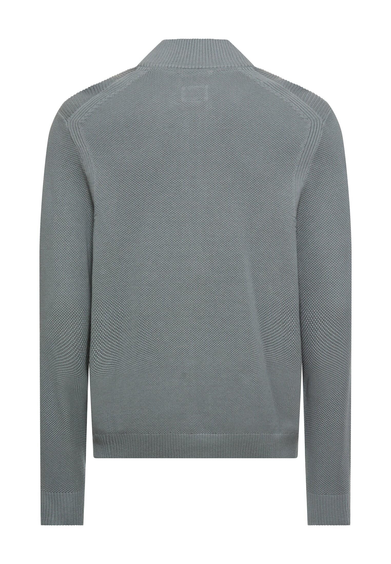 camel active Strickjacke mit Stehkragen
