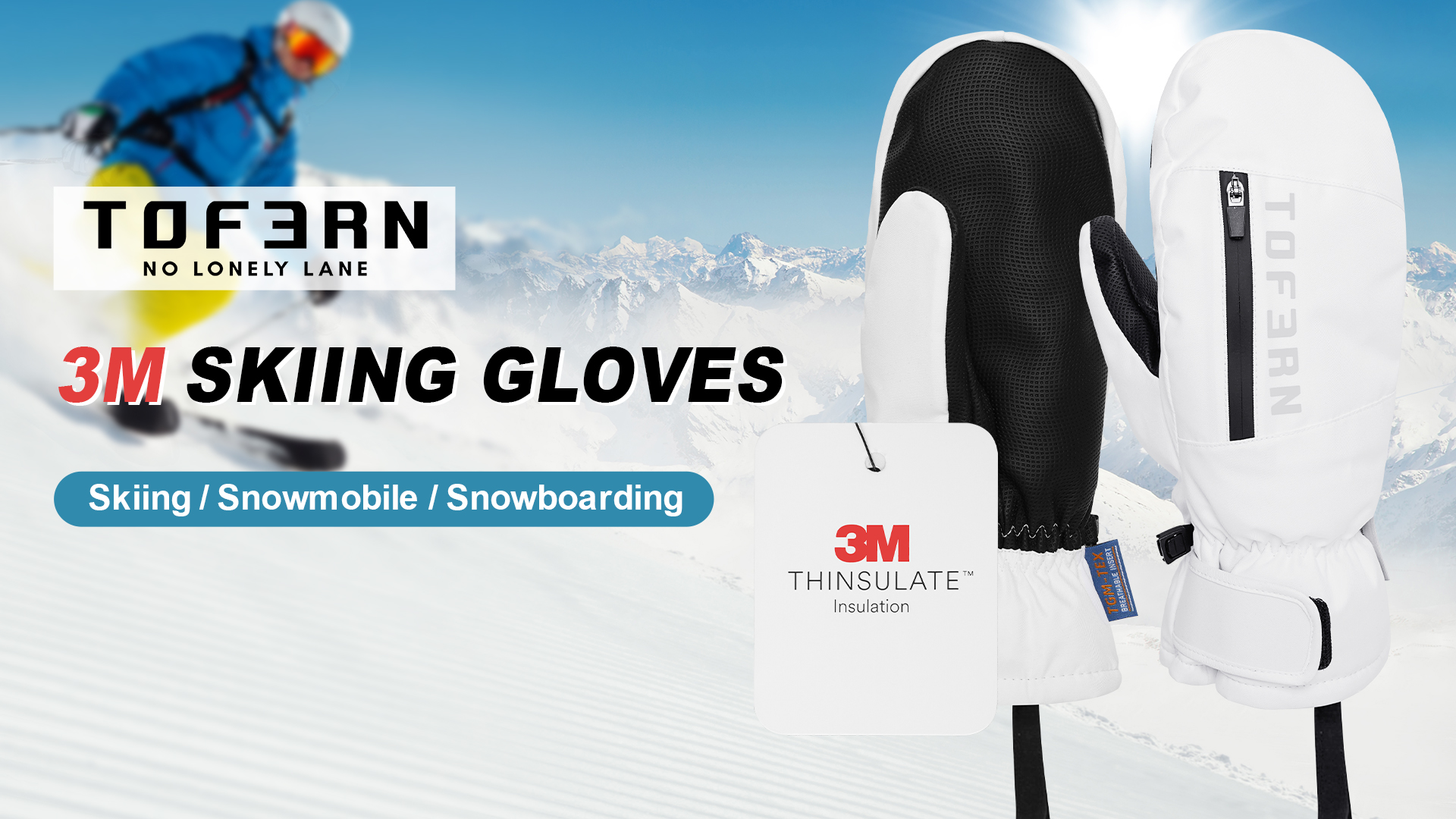 Gants De Ski - Non Spécifié - Army Green - Imperméables - Coupe-vent - Mixte - Sport